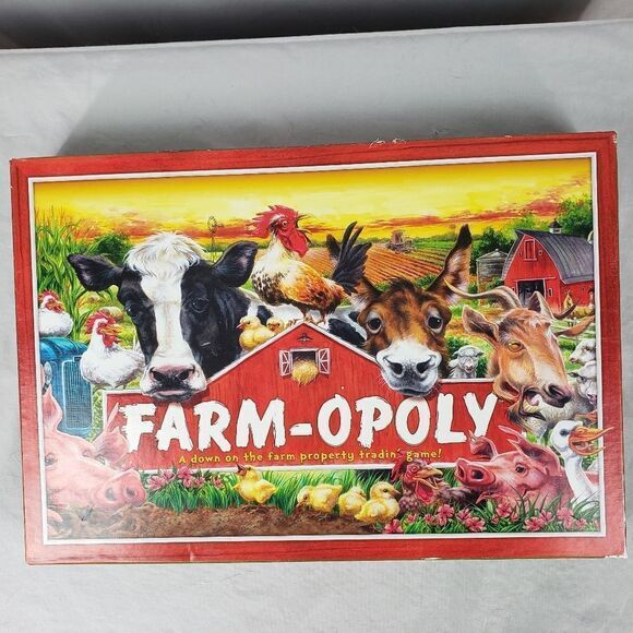 FARM-OPOLY Property Trading Board Game - Farmopoly NEW Ooen Box - Picture 1 of 5